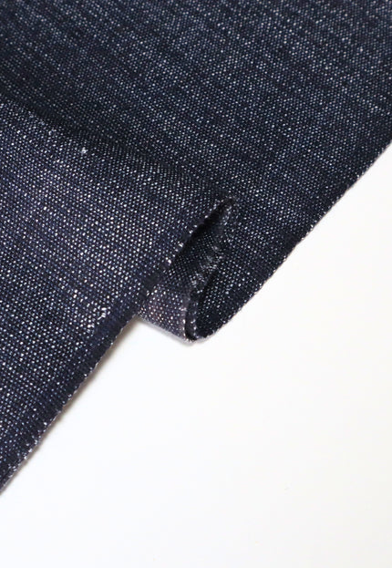 Japanese Indigo Blue Kasuri Fabric by the yard, 45 inches wide, 200 GSM