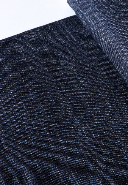 Japanese Indigo Blue Kasuri Fabric by the yard, 45 inches wide, 200 GSM