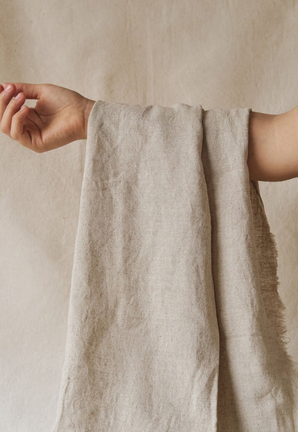 Handwoven Hemp Plant-dyed Fabric by the yard, 58 inches wide, 195 GSM