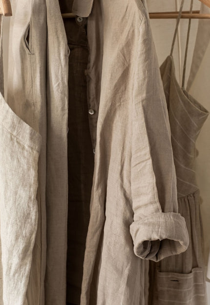 Handwoven Hemp Plant-dyed Fabric by the yard, 58 inches wide, 195 GSM