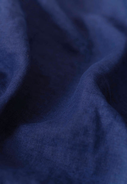 Pure Indigo Linen Fabric by the yard, 170 GSM, 58 inches wide