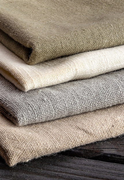 Tela de cáñamo del Himalaya teñida naturalmente y tejida a mano, por yarda, 58 pulgadas de ancho, 40/2 hilos, 238 GSM