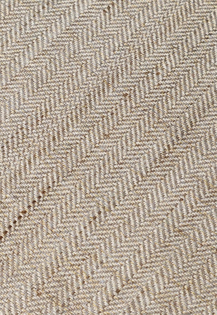 Tussar Herringbone Silk Fabric by the yard, 44 inches wide, 170 GSM