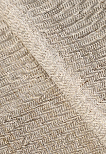 Tussar Herringbone Silk Fabric by the yard, 44 inches wide, 170 GSM