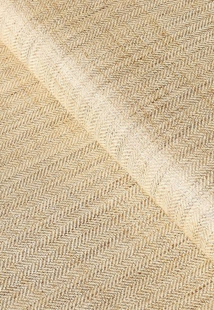 Tussar Herringbone Silk Fabric by the yard, 44 inches wide, 170 GSM