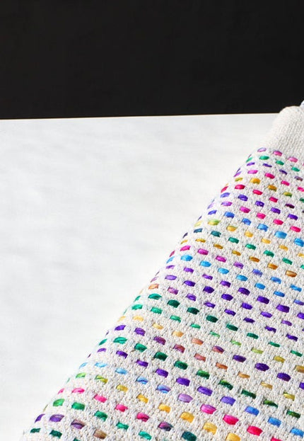 Tejido Jacquard de lana de yak acolchada y tejida a mano, mezclado con cáñamo, por yarda, 40 pulgadas de ancho, 630 GSM