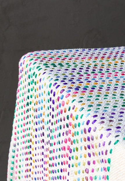 Tejido Jacquard de lana de yak acolchada y tejida a mano, mezclado con cáñamo, por yarda, 40 pulgadas de ancho, 630 GSM