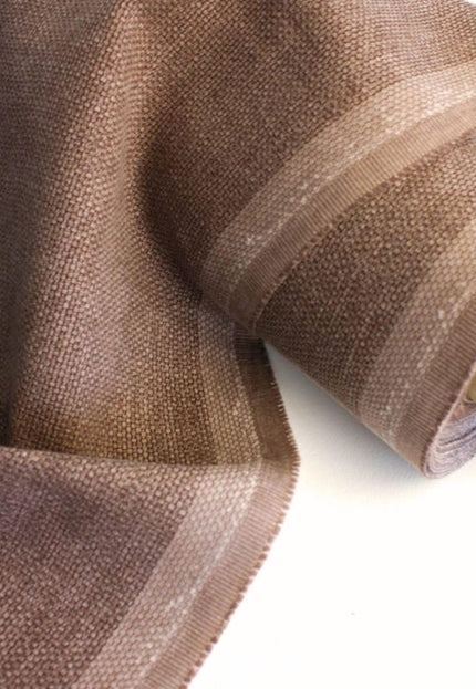 Tela de cáñamo marrón teñida naturalmente, por yarda, 58 pulgadas de ancho, 373 g/m²