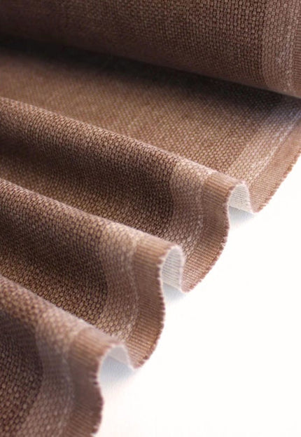 Tela de cáñamo marrón teñida naturalmente, por yarda, 58 pulgadas de ancho, 373 g/m²