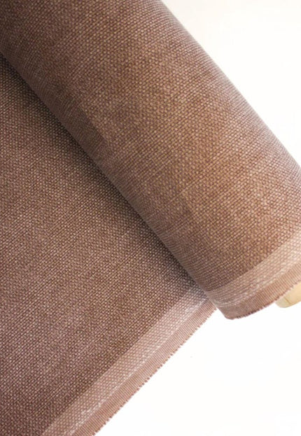 Tela de cáñamo marrón teñida naturalmente, por yarda, 58 pulgadas de ancho, 373 g/m²