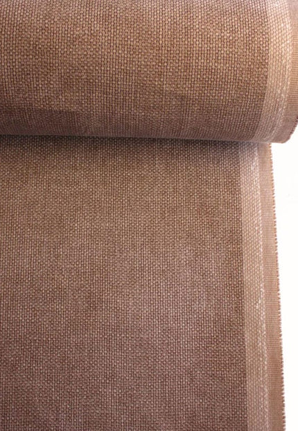 Tela de cáñamo marrón teñida naturalmente, por yarda, 58 pulgadas de ancho, 373 g/m²