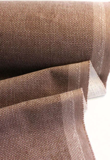 Tela de cáñamo marrón teñida naturalmente, por yarda, 58 pulgadas de ancho, 373 g/m²