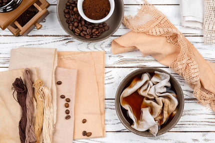 3-ply Hemp Samples, 10*10 inch swatches, Plant dyed 'Beige to Brown' Hemp swatches