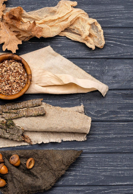 3-ply Hemp Samples, 10*10 inch swatches, Plant dyed 'Beige to Brown' Hemp swatches