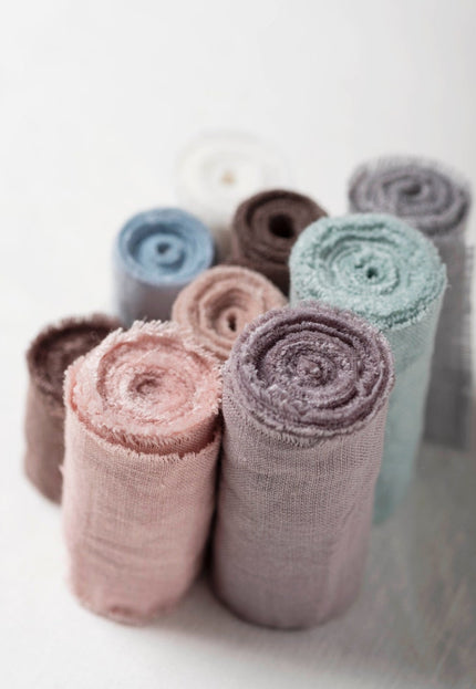 Naturally Dyed Handwoven Hemp Samples, 11 A4 size swatches