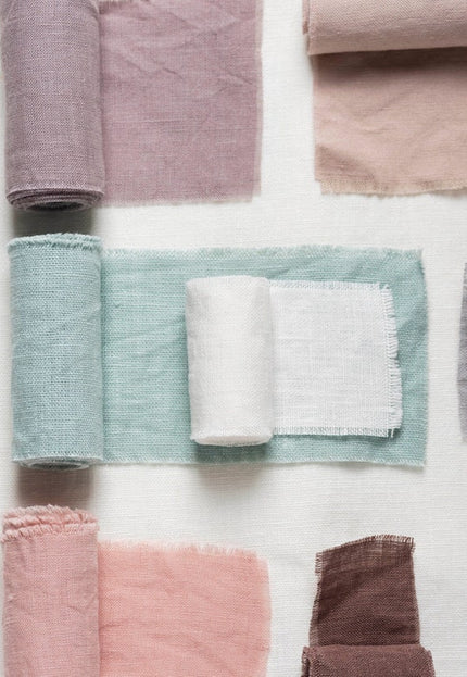 Naturally Dyed Handwoven Hemp Samples, 11 A4 size swatches