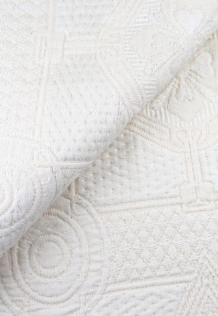 Flower quilt on Organic Cotton fabric by the yard, 48 inches wide, 410 GSM