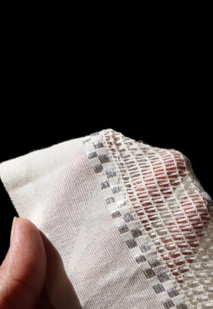 Tela dobby de algodón puro color greige con detalle de lúrex por yarda, 48 pulgadas de ancho, 156 GSM, 30 unidades