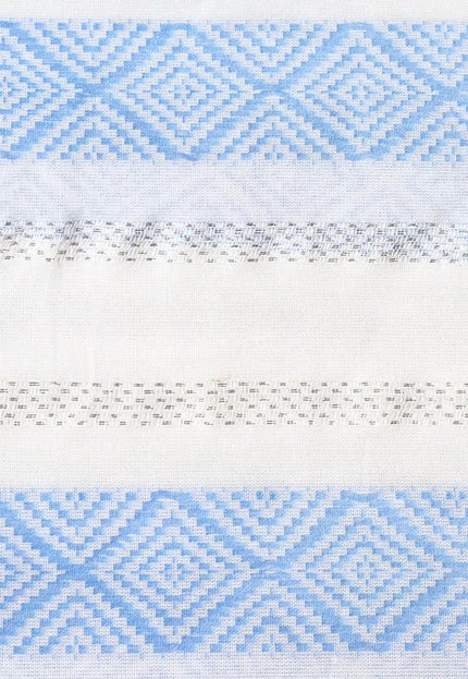 Tela de bambú puro con rayas de Lurex por yarda, 44 pulgadas de ancho, 224 GSM