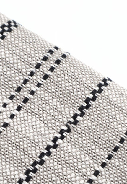 Rayas únicas en tela Dobby de cáñamo puro por yarda, 58 pulgadas de ancho, 370 GSM