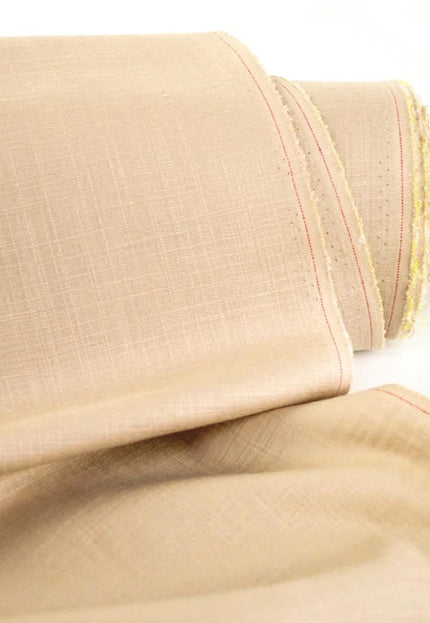 Tissu en lin pur flammé au mètre, 58 pouces de large, 40s lea, 170 GSM