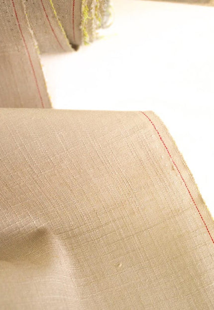 Tissu en lin pur flammé au mètre, 58 pouces de large, 40s lea, 170 GSM