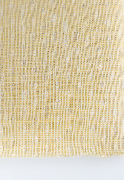 Tela Dobby de lino puro amarillo cálido por yarda, 58 pulgadas de ancho, 170 GSM