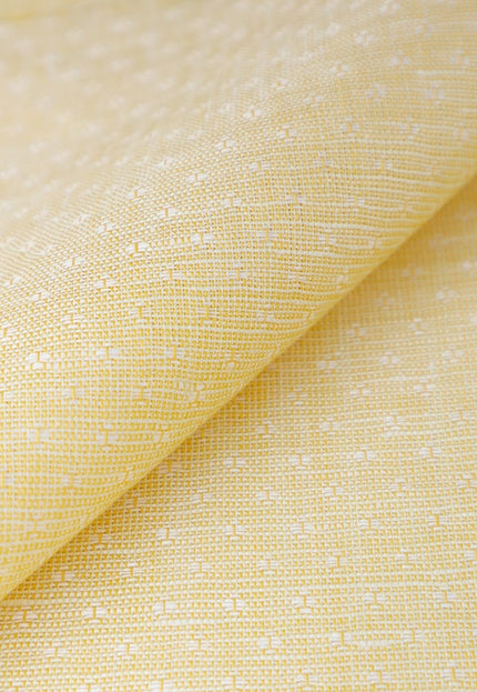 Tela Dobby de lino puro amarillo cálido por yarda, 58 pulgadas de ancho, 170 GSM