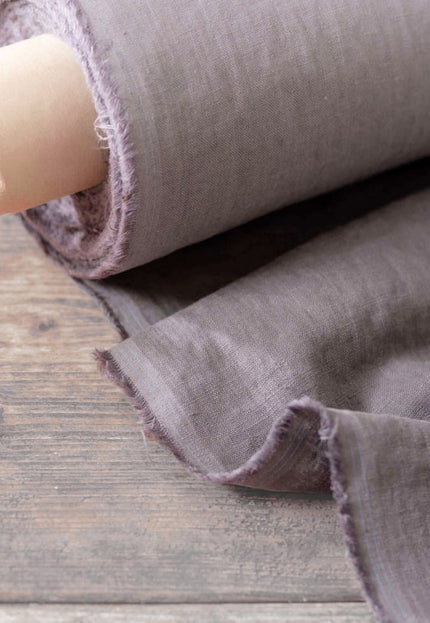 Tela de lino monocromática por yarda, 58 pulgadas de ancho, 40s lea, 170 GSM