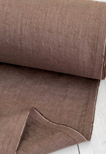 Tela de lino monocromática por yarda, 58 pulgadas de ancho, 40s lea, 170 GSM