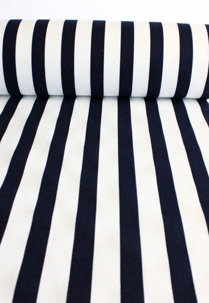 Tela de lino estampada a rayas negras por yarda, 58" pulgadas de ancho, 140 GSM, 40 hojas