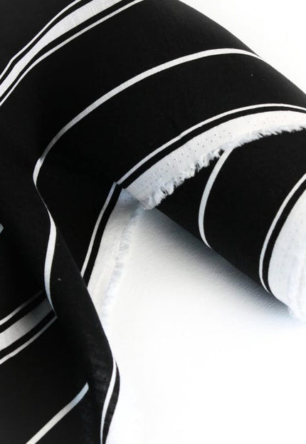 Tissu en lin avec imprimé rayé unique, 58 pouces de large, 170 GSM, 40s lea