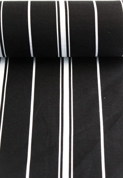 Tissu en lin avec imprimé rayé unique, 58 pouces de large, 170 GSM, 40s lea