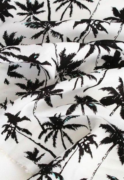 Tela de lino estampada con hojas por yarda, 58" pulgadas de ancho, 170 GSM, 40 hojas