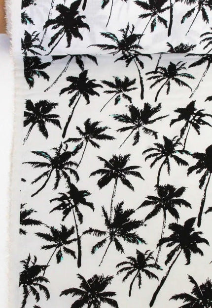 Tela de lino estampada con hojas por yarda, 58" pulgadas de ancho, 170 GSM, 40 hojas