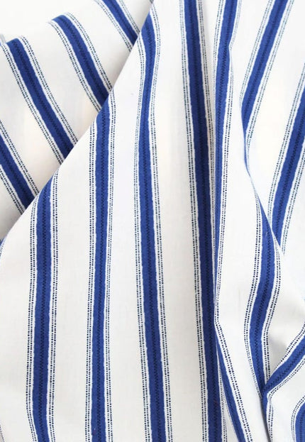 Rayas impresas en tela de lino por yarda, 58" pulgadas de ancho, 170 GSM, 40 hojas