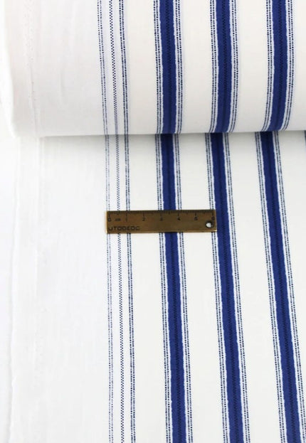 Rayas impresas en tela de lino por yarda, 58" pulgadas de ancho, 170 GSM, 40 hojas