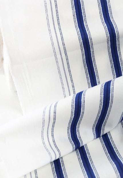 Rayas impresas en tela de lino por yarda, 58" pulgadas de ancho, 170 GSM, 40 hojas