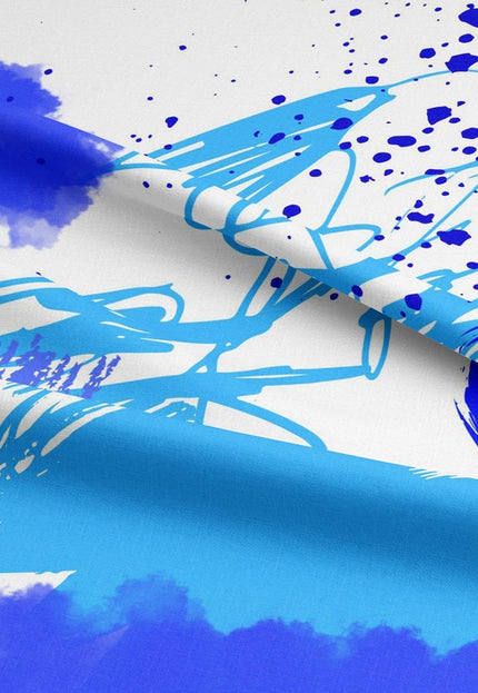 Arte abstracto japonés sobre tela de lino por yarda, 58 pulgadas de ancho, 170 GSM, 40 hojas