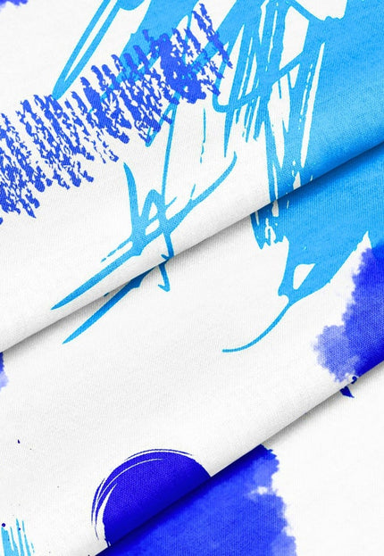 Arte abstracto japonés sobre tela de lino por yarda, 58 pulgadas de ancho, 170 GSM, 40 hojas