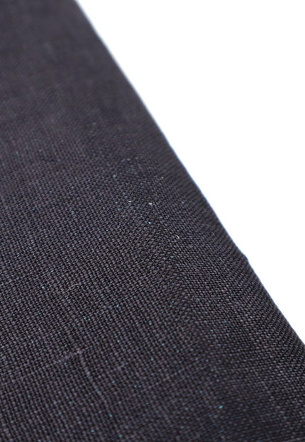 Black Pure Linen Fabric, 58 inches wide, 238 GSM, 60s lea
