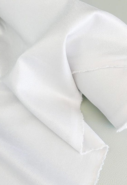 White & Navy Blue Pure Linen Twill Fabric by the yard, 30s lea, 56" inches wide, 230 GSM