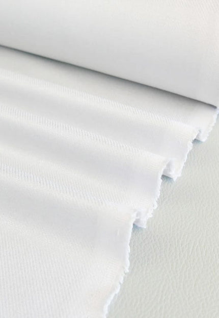 White & Navy Blue Pure Linen Twill Fabric by the yard, 30s lea, 56" inches wide, 230 GSM