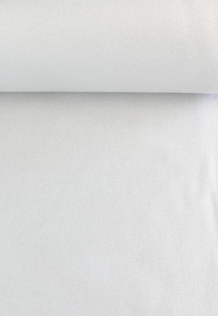 White & Navy Blue Pure Linen Twill Fabric by the yard, 30s lea, 56" inches wide, 230 GSM