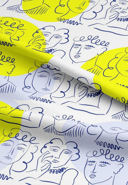 Picasso - "El viejo rey - 1951" sobre tela de lino por yarda, 58 pulgadas de ancho, 170 g/m², 40 hojas