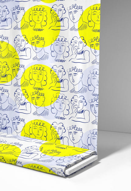 Picasso - "El viejo rey - 1951" sobre tela de lino por yarda, 58 pulgadas de ancho, 170 g/m², 40 hojas