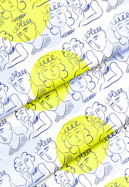 Picasso - "El viejo rey - 1951" sobre tela de lino por yarda, 58 pulgadas de ancho, 170 g/m², 40 hojas