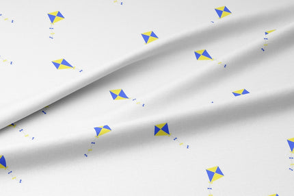 Cometas impresas en tela de lino por yarda, 58 pulgadas de ancho, 170 GSM, 40 hojas