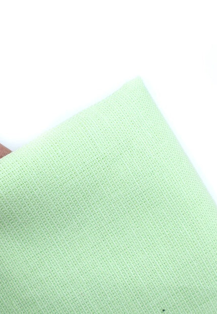 Tela para camisa de lino y algodón verde menta por yarda, 56 pulgadas de ancho, 155 g/m²