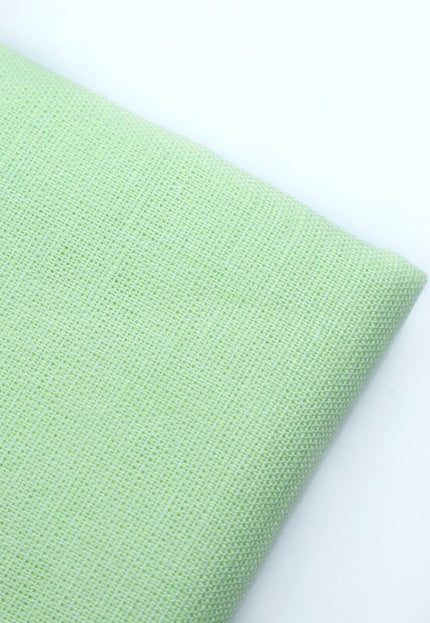 Tela para camisa de lino y algodón verde menta por yarda, 56 pulgadas de ancho, 155 g/m²
